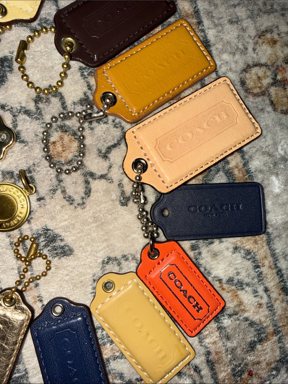 Coach all 19 Multicolor Leather Tag Charm Collection - Picture 5 of 8